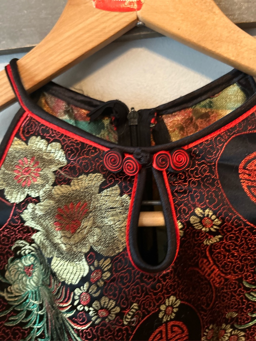 Silk blend Asian style top - Picture 6 of 13